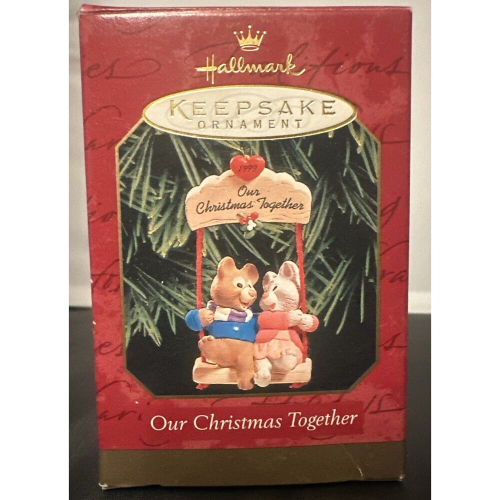 1999 Hallmark Keepsake Ornament 0ur Christmas Together - New, Box Worn